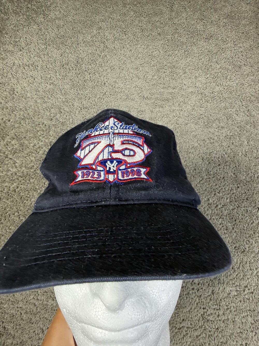 VTG New York Yankees Stadium Hat Cap Snap Back Mens One Size MLB Baseball Adidas